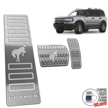 Imagem de Descanso + Pedaleira Automático Ford Bronco Sport Prata