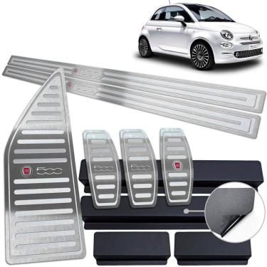Imagem de Soleira Pedaleira Descanso Fiat 500 Prata Manual