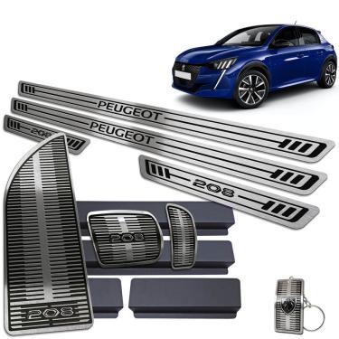Imagem de Pedaleira Automático Soleira Descanso Preto Peugeot 208 2021