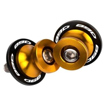 Imagem de Carretéis de braço oscilante para motocicleta M10 Protetores de braço oscilante traseiros acessórios de alumínio CNC compatíveis com 890 SMT 2023-2024 (ouro)