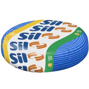 Imagem de Cabo Flexivel Azul 750v 1,00mm 100m Sil Cabo Flexsil 750 Volts De 1,00 Mm Azul Com 100...