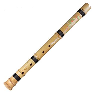 Imagem de Flauta de bambu, 5 furos, flauta de bambu chinesa, Xiao, sopro, vertical, instrumento musical tradicional, feito à mão, flauta para iniciantes (tecla G) gravador soprano