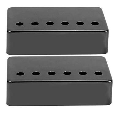 Imagem de LiebeWH Capa de Captador de Guitarra Elétrica, Capa de Substituição Humbucker Com Passo Padrão de 50mm para Guitarras Elétricas Lp (Preto)