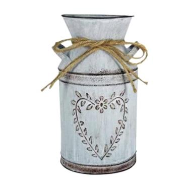 Imagem de Generic Vaso rústico para flores, jarro de fazenda para flores artificiais, jarro para arranjos de flores de quarto de campo, sala de estar, Style B