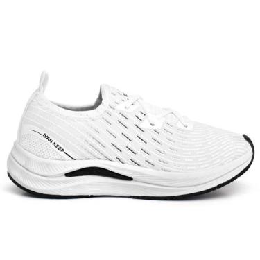 Imagem de Tênis Feminino Caminhada Leve Confortável Ortopédico - Épico, Branco, 