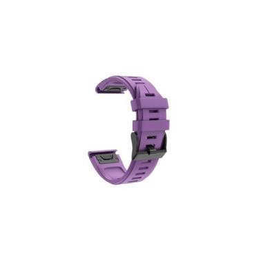 Imagem de Bracelete para Garmin Fenix 6 6 Pro 5 5 Plus 22mm roxa - Lightbek Offi