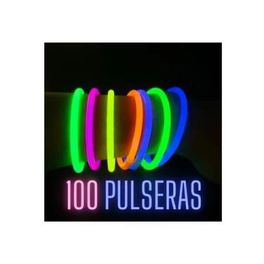 Imagem de Pulseiras de festa de néon Tik Tok que brilham no escuro 100 unidades 