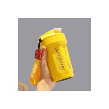 Imagem de Garrafa térmica para carro, estilo europeu, portátil, prática, 500 ml,