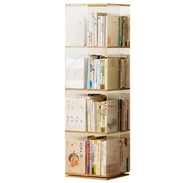 Imagem de Prateleira giratória criativa multifuncional design de defletor de acrílico esteticamente agradável e seguro fácil de usar Adequado para sala de estar, quarto, escritório (123 x 34 cm)