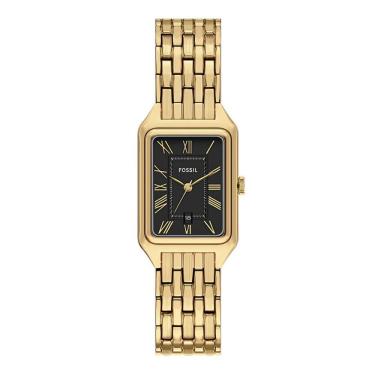 Imagem de Relógio Fossil Feminino Ref: Es5434/1pn Clássico Retangular Dourado