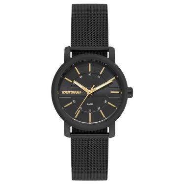 Imagem de Relógio Mormaii Feminino Ref: Mo2036kl/1p Casual Aço Mesh Black