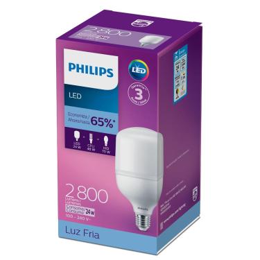 Imagem de Lâmpada Led Philips alta potência 24W  BR fria 6500K BV E27