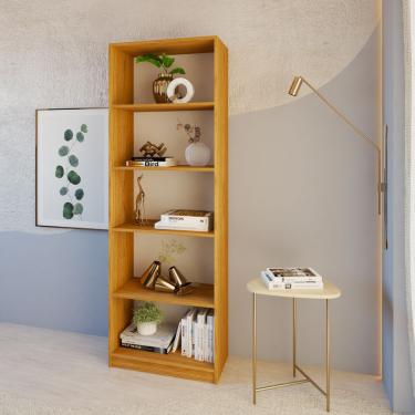 Imagem de Estante Livreiro Multiuso Eliana Com 5 Nichos freijó