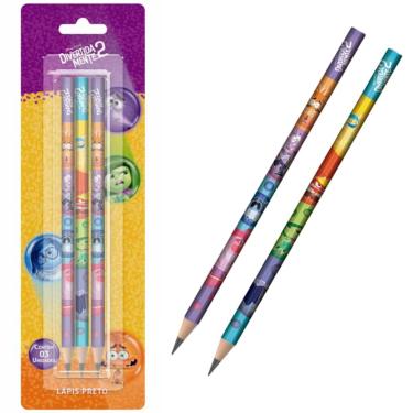 Imagem de LÁPIS ESCOLAR PRETO HB DIVERTIDAMENTE 2 - 3 UNIDADES - TRIS