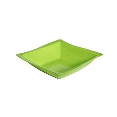 Imagem de Saladeira Moove Quadrada 25x25 Verde em Plástico Resistente Linha Tropical Linha Premium