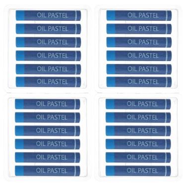 Imagem de PATIKIL Pastéis a óleo verde escuro, 24 peças de giz de cera de óleo macio, pastéis cremosos, materiais de arte em bastão para pintura de arte, desenho, mistura de graffiti para iniciantes e artistas