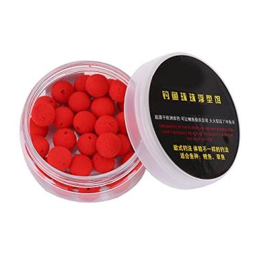 Imagem de Pop Up Boilies Miçangas vermelhas macias de pesca de carpa, 30 peças, lote, espuma boilies, bola, pellets macios, iscas flutuantes, comida de peixe, morango (Sabor de morango vermelho 12 mm)
