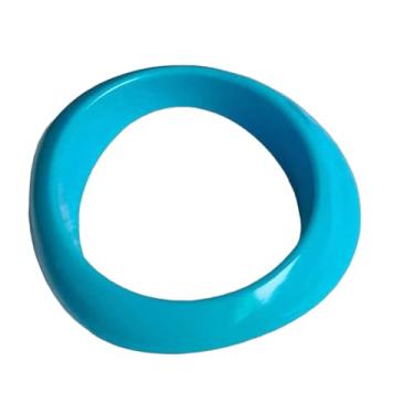 Imagem de KZL Pulseira neon dos anos 80, pulseiras coloridas quadradas redondas de resina acrílica, vintage, cor doce, ampla, irregular, geométrica, pulseira, placa grossa de acetato de tartaruga, para mulheres