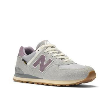 Imagem de New Balance Tênis unissex adulto 574 V2, Nuvem de chuva/cinza, 9 Wide Women/7.5 Men