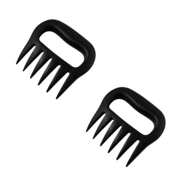 Imagem de Garras de triturador de carne resistentes para homens - acessórios para defumadores de churrasco e carne de porco desfiada - acabamento fosco preto, presente de elefante branco