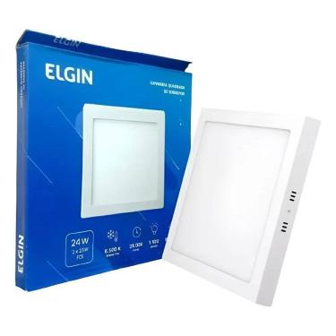 Imagem de Painel Plafon 24W Elgin Led 6500K Qua Branco 127/220V