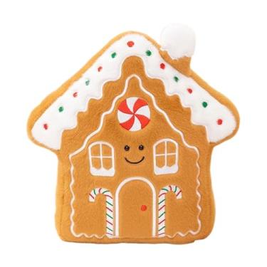 Imagem de FLCPJGV Almofada Decorativa Criativa E Macia para Decoração de Natal, Bicho de Pelúcia Adorável, Brinquedo de Pelúcia para Cama, Feriado, Sala de Estar Festiv, Casa de Natal