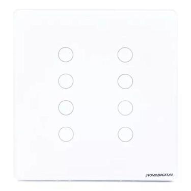 Imagem de Interruptor Touch Inteligente Zigbee Novadigital 8 Botões