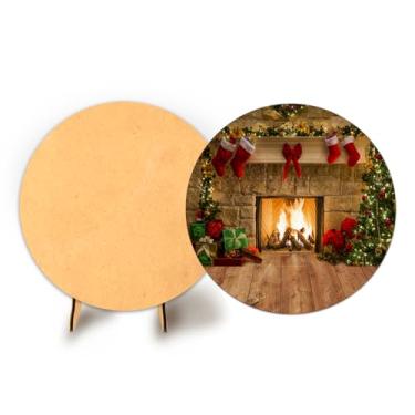 Imagem de Painel Sublimado C Elastico 50cm Flores + Suporte MDF (NAT029)