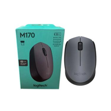 Imagem de Mouse Sem Fio Logitech M170 Com Pilha Cinza E Preto 1000dpi