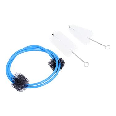 Imagem de Kit de limpeza de trompete, escovas de válvula de plástico e nylon duráveis, escova de cobra flexível para tubos e válvulas, ferramenta essencial de manutenção de instrumentos musicais para acessórios