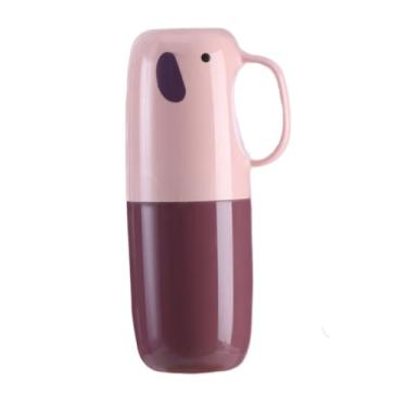 Imagem de Suporte de escova de dentes estojo de armazenamento de pasta de dente para a vida diária (rosa)