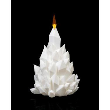 Imagem de Árvore de Natal de Cristal  Abajur de Mesa com Vela de LED - inovadeco