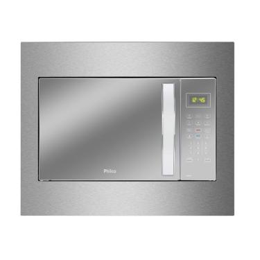 Imagem de Micro-ondas de Embutir Philco 37 Litros Limpa Fácil 1400W Espelhado Branco PMB37EB 220V