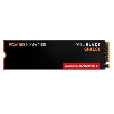 Imagem de WD_BLACK Unidade de estado sólido interna SSD NVMe SN8100 de 2 TB - Gen 5 PCIe 5.0x4, M.2 2280, velocidades de leitura de até 14.900 MB/s, melhor para aplicativos de IA, jogos e edição de vídeo