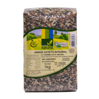 Imagem de Arroz Cateto Integral Com Vermelho e Negro Orgânico Coopernatural 1kg