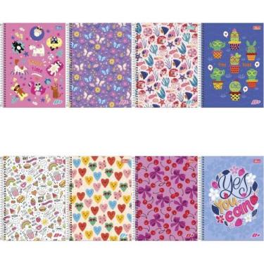 Imagem de Caderno 20X1 Capa Dura D+ Feminino 400 Folhas Pacote com 02 - Tilibra