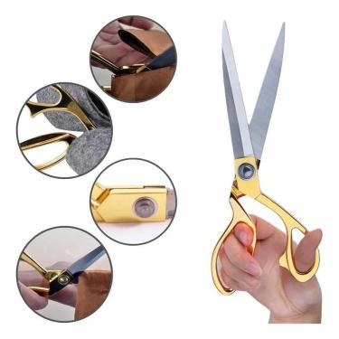 Imagem de 2X Tesoura Alfaiate Costura Tecido Grande 26Cm