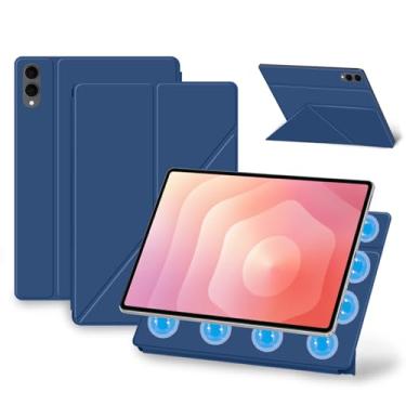 Imagem de Capa para Samsung Galaxy Tab S11 Ultra, capa de proteção magnética NOUKAJU com suporte ajustável, resistente a quedas, capa de proteção para tablet Samsung Galaxy Tab S11 Ultra de 14,6 polegadas (azul