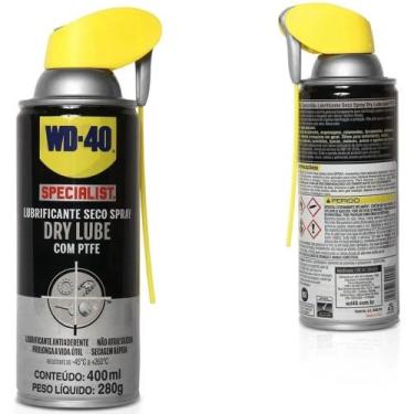 Imagem de Lubrificante Seco Spray 400ML Dry Ptfe WD40 THERON