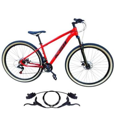 Imagem de Bicicleta Ksw Xlt Aro 29 21v Freios Hidraulico Pneu Faixa Amarelo, Ver