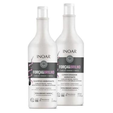 Imagem de Inoar Kit Força e Brilho Shampoo 1l e Condicionador 800ml