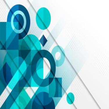 Imagem de Quadro Decorativo Gradient Geometric Wallpaper Arte Moderna para Parede 40x40cm