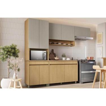 Imagem de Kit Cozinha Modulada 4 Peças Simone Mendes (2Aéreos+1Balcão+1Paneleiro