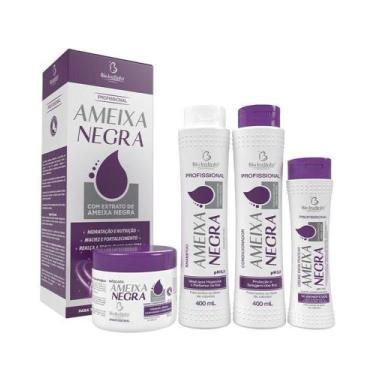 Imagem de Kit Shampoo Condicionador Máscara Leave In Ameixa Negra Bio Instinto