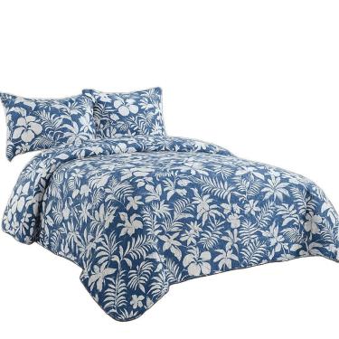 Imagem de Kit Cobre Leito Colcha King Boutik Dupla Face - Estampa 41 - 100% Poliéster