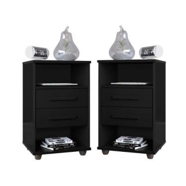 Imagem de Kit 2  Mesas de Cabeceira Cielo - Mesinha quarto -  Mizza Decor - São 