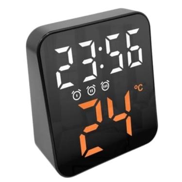 Imagem de Relogio Digital De Mesa E Parede Led Com Despertador Temperatura Formato 12H 24H Ajuste De Luz