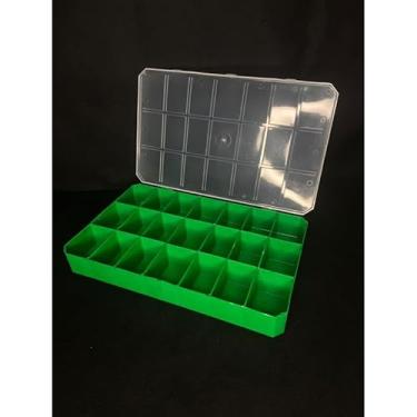 Imagem de Kit 2 Caixas Organizadoras 21 Divisões Transparente – Ideal para Joias Miçangas e Materiais Pequenos (Verde,2 caixas 21 divisões)