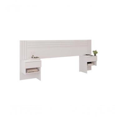 Imagem de Painel Cabeceira Ripado Jade Salleto Branco