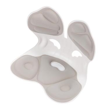 Imagem de KUIDAMOS Almofada Ergonômica de Apoio Lombar, Suporte Lombar Portátil Respirável para Cadeira de Escritório e Uso Doméstico (Cinza Claro)